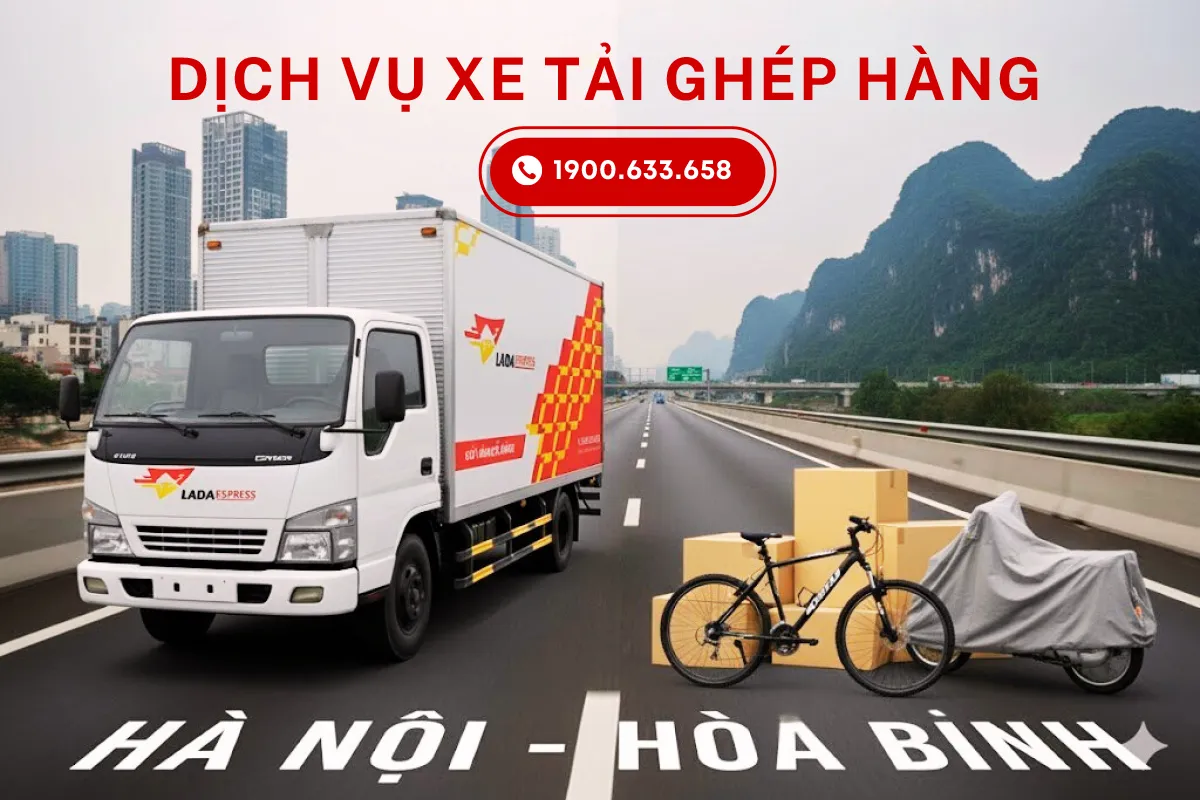 Vận chuyển xe đạp, xe máy Hà Nội - Hòa Bình trong ngày